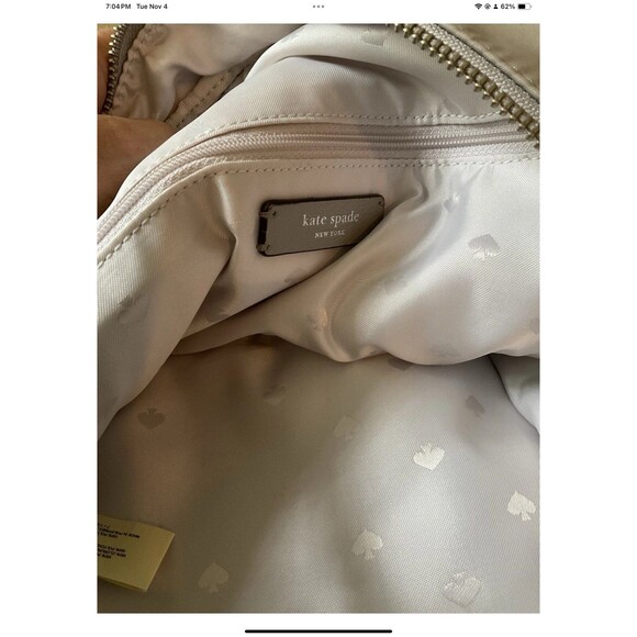 Kate Spade New York Dawn Nylon Medium Backpack in Soft Taupe - Picture 7 of 9